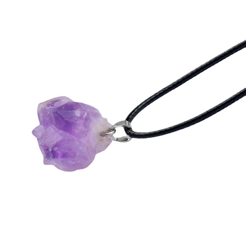 Mặt Dây Chuyền Bằng Đá Thạch Anh Tím Tự Nhiên