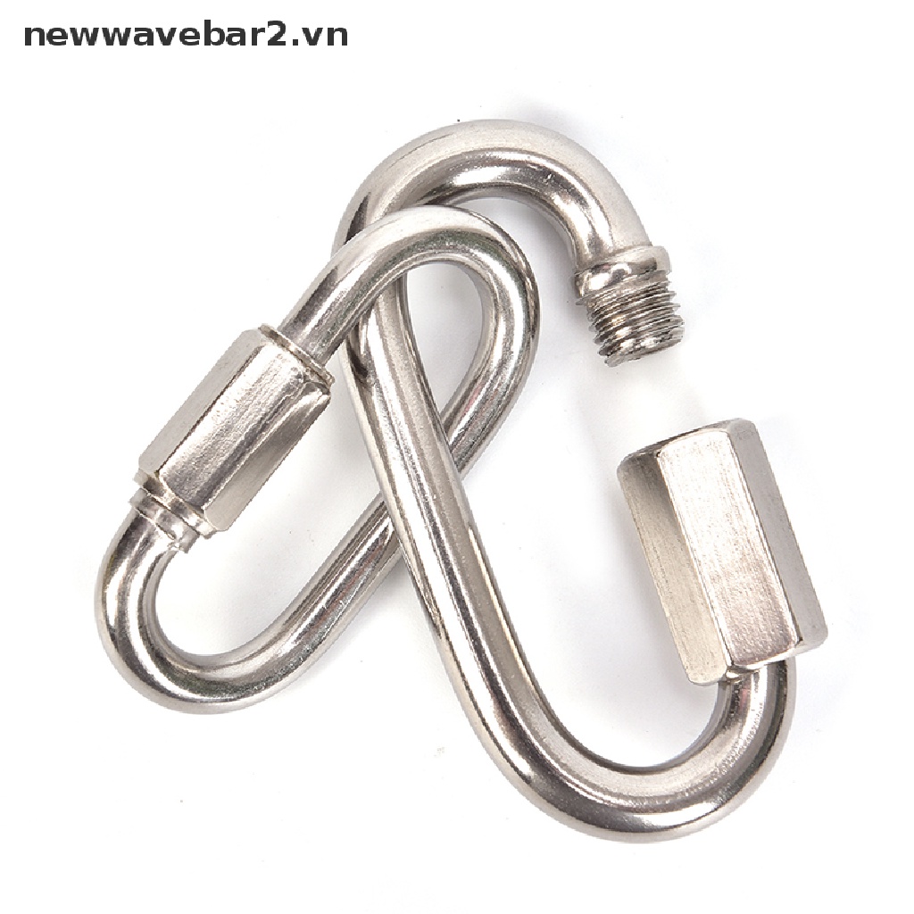 [Mới] Móc Khóa Carabiner Leo Núi Bằng Thép Không Gỉ An Toàn Nhanh Chóng