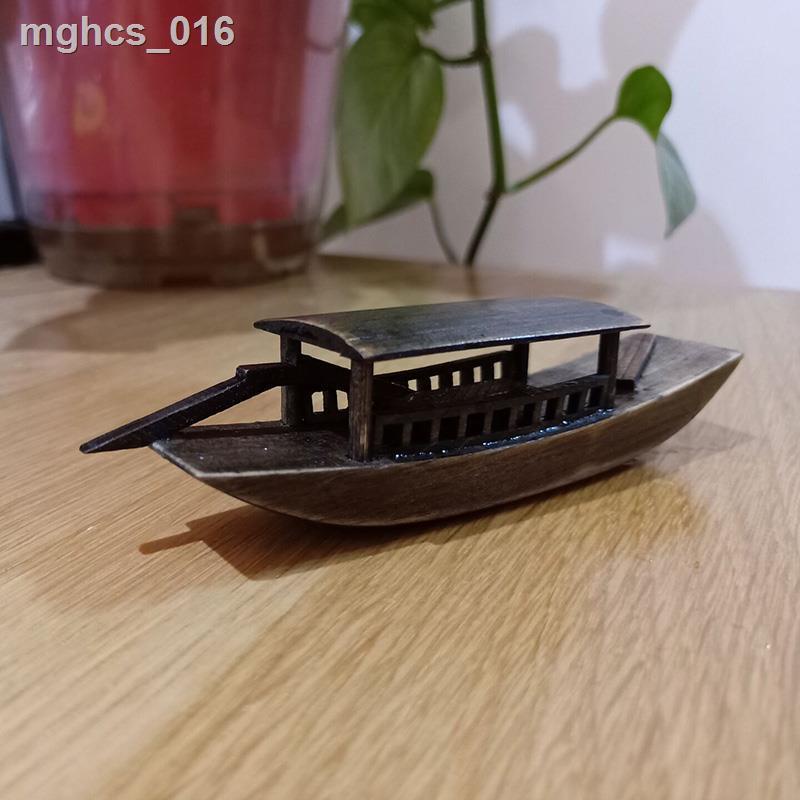 ○ Mô hình thuyền đẹp bể cá hồ bơi đồ trang trí cảnh quan có thể nổi retro Thiệu Hưng mô hình thuyền gỗ nhỏ quà tặng