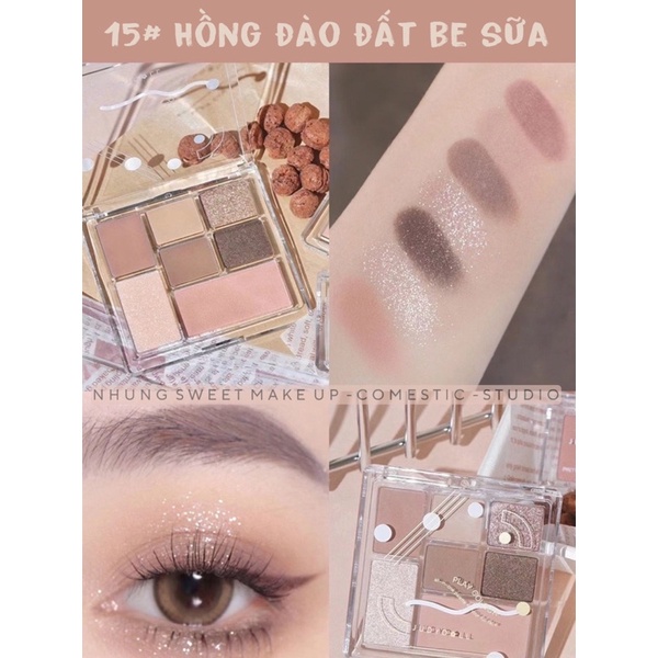 BẢNG MẮT Hot trend ĐÀO NGỌC TRAI   - MÀU HỒNG NUDE BABY - MÀU NÂU CÀ PHÊ SANG CHẢ