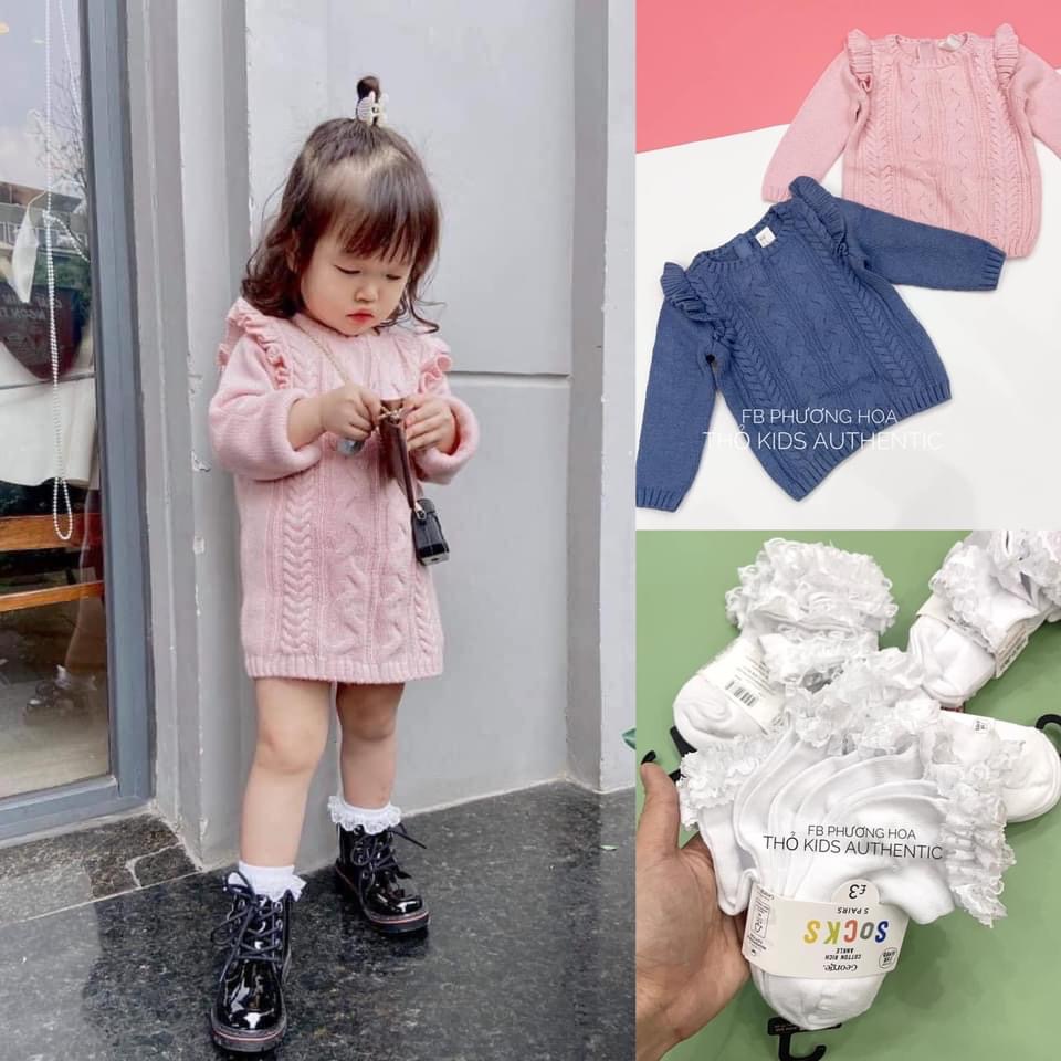 Áo len mềm mại cho bé gái, có nhiều mẫu, Hờ mờ UK US săn SALE