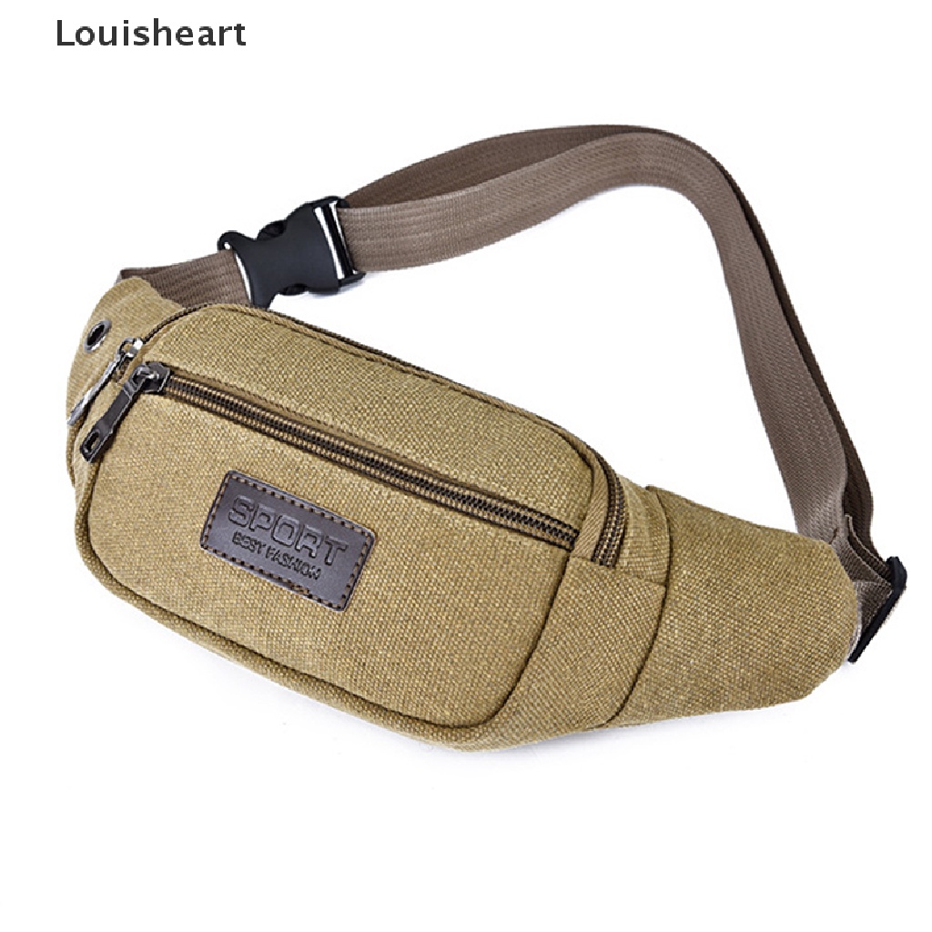 Túi Đeo Hông Đựng Điện Thoại Bằng Vải Canvas Thiết Kế Giản Dị