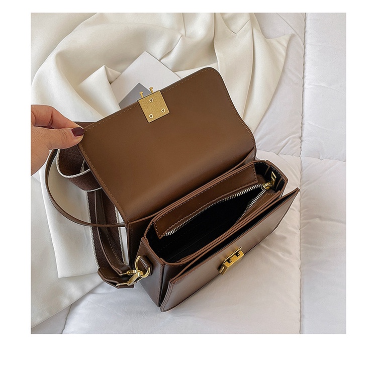 Túi Đeo Chéo Hình Vuông Nhỏ Phong Cách Mùa Đông Kiểu Mới Đơn Giản Dễ Phối Đồ