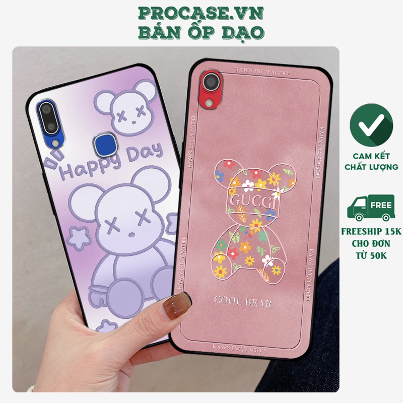 Ốp lưng Vivo Y91 / Y91c / Vivo Y93 / Vivo Y95 in hình bearbrick, kwas cute, dễ thương. ốp chống sốc bền đẹp