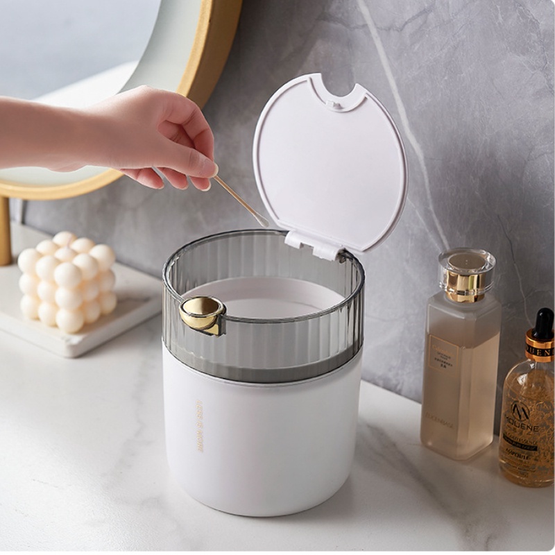 Thùng Rác Dạng Nhấn Để Bàn Sang Trọng Tiện Dụng Cho Gia Đình / Nhà Hàng / Văn Phòng