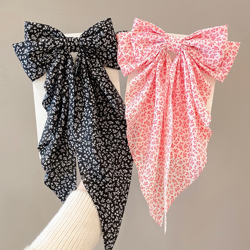 Kẹp Tóc Nơ Cỡ Lớn Phong Cách Hàn Quốc Thanh Lịch Cho Nữ