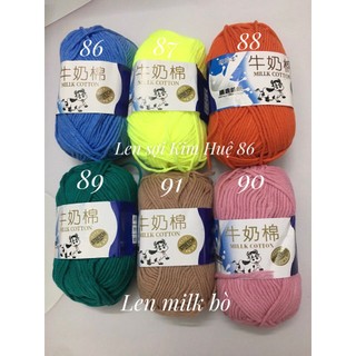 Len milk bò ( từ màu 81 đến 92)
