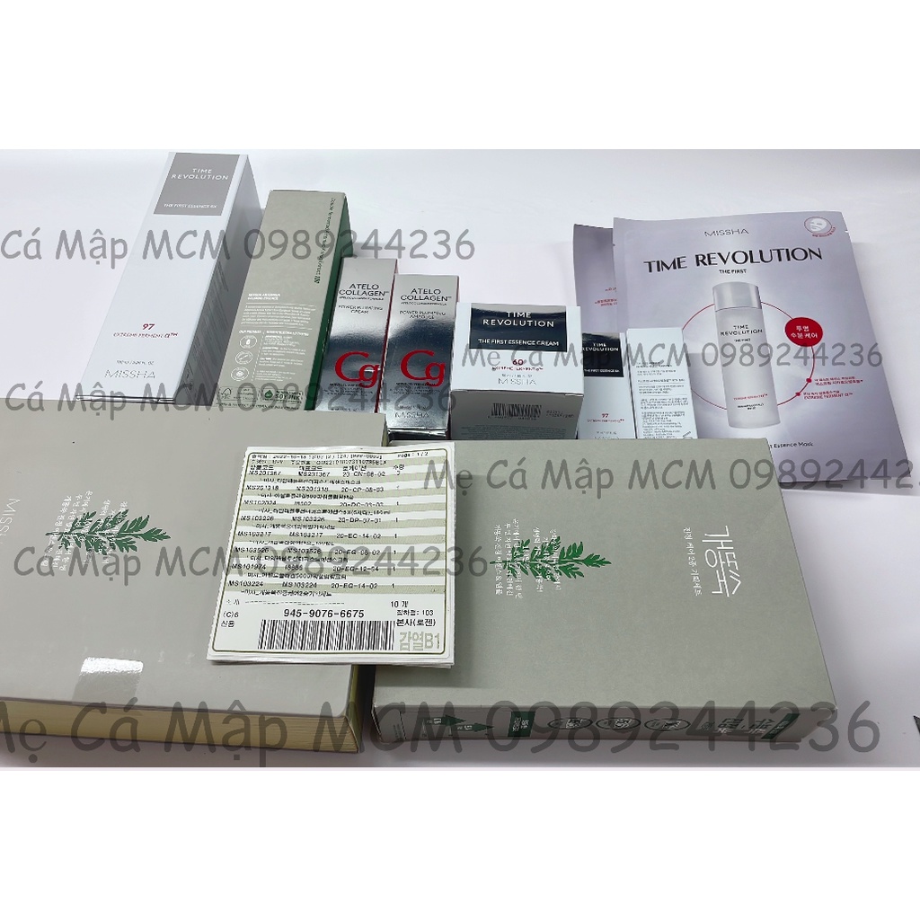 Dòng dưỡng chống lão hóa, làm mờ nếp nhăn Missha Atelo Collagen 500 Powerful Plumping MCM Mẹ Cá Mập