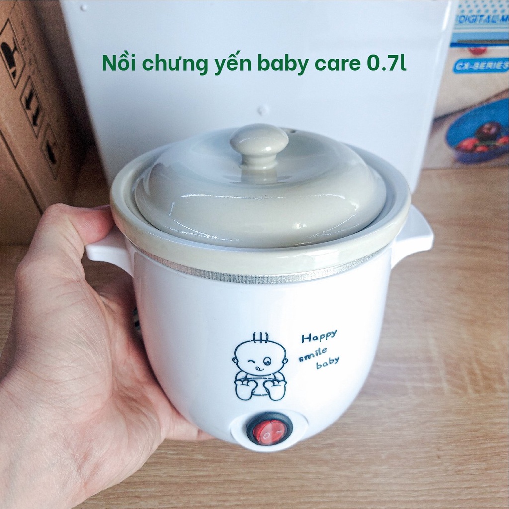 Nồi chưng yến Baby Care – tiềm, chưng, nấu cháo, súp, nấu chậm dung tích 0.7L