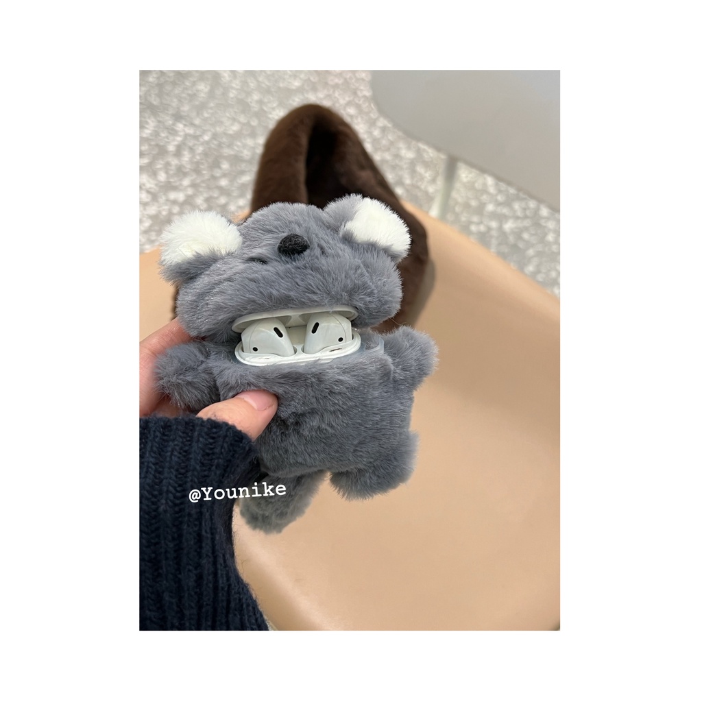 Ốp Lưng Hình Gấu Koala Cho Tai Nghe Nhét Tai Bluetooth Không Dây Airpods 1 / 2 / 3 pro2 3