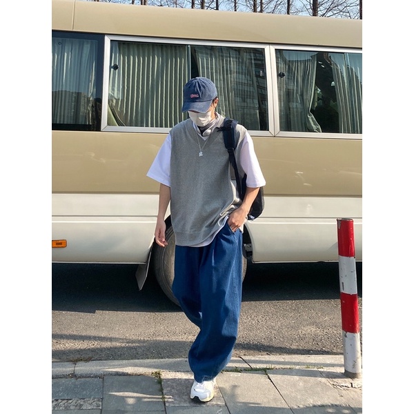 Áo Gile Nam INFLATION Form Rộng Chất Nỉ Mềm Mịn Hàng Cao Cấp