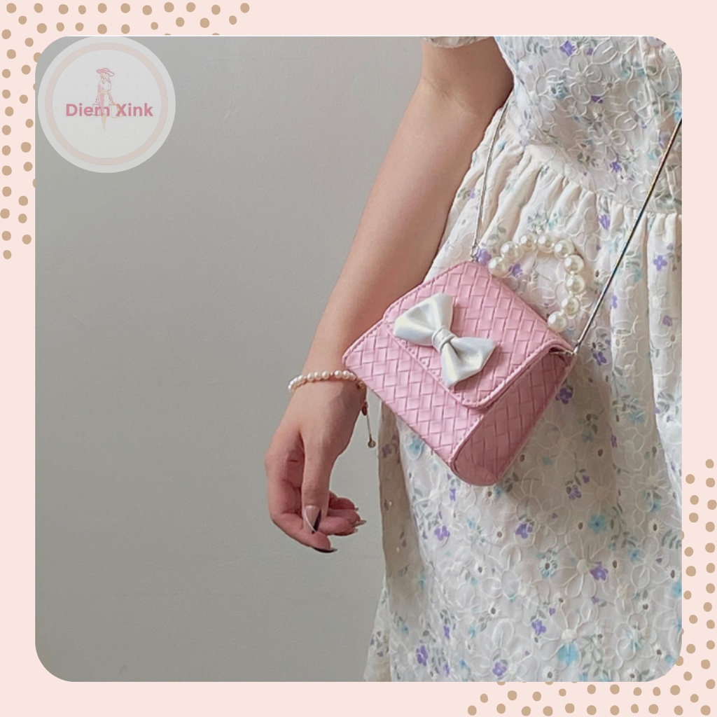 Túi Xách Nữ Đeo Chéo Đeo Vai Mini Đẹp  Du Lịch Phong Cách Hàn Quốc Nơ Dễ Thương Đi Chơi Tết Túi Da Giá Rẻ Đi Chơi T 46