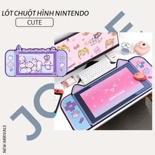 Miếng Lót Chuột Cỡ Lớn Họa Tiết Hoạt Hình Xinh Xắn mẫu nintendo switch