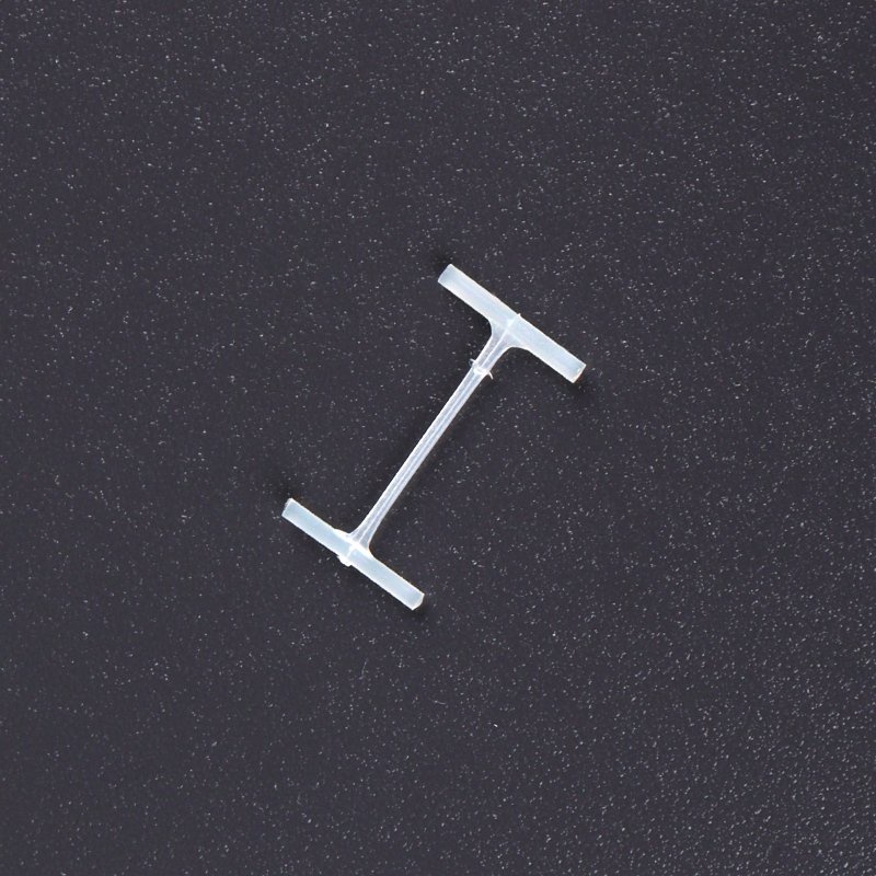 Ti bắn mác nylon hình chữ I , Kích thước từ 5mm - 11mm, có 2 màu đen, transparent