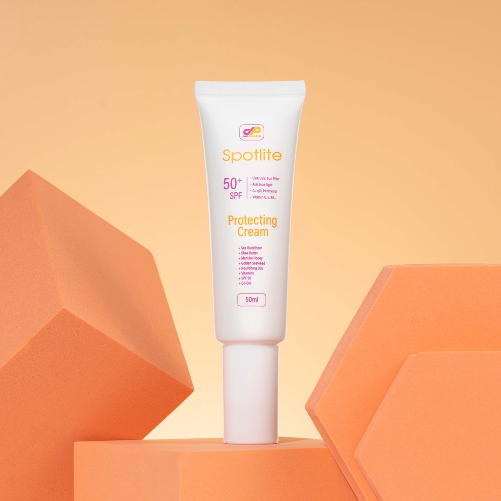 Kem Chống Nắng Giảm Nám Spotlite Protecting Cream SPF 50+ Hỗ Trợ Làm Sáng Da Mờ Thâm Sạm, Tàn Nhang Nhập Khẩu Danpharm