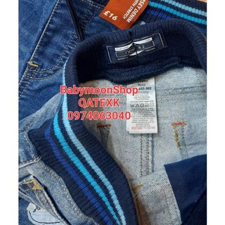Quần jean bé trai N.e.x.t dư xịn màu xanh basic
