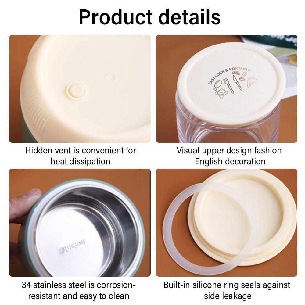 HS Hộp Đựng Cơm Trưa Có Thể Tái Sử Dụng Cho Học Sinh / Nhân Viên Văn Phòng