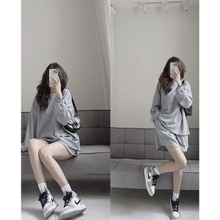 Set nỉ thể thao tổ ong cổ tròn by Samhyewear
