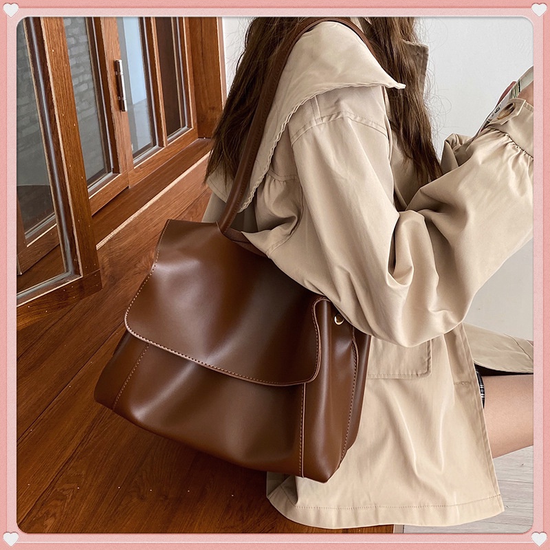 M97-Túi Xách Đeo Vai Một Bên Vai Sức Chứa Lớn Phong Cách Cổ Điển Cho Nữ Túi Xách Da Cỡ Lớn Thời Trang Cho Nữ