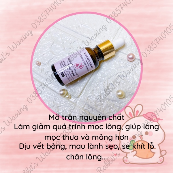 100G Sáp thơm wax lông cao cấp + Mỡ trăn nguyên chất dưỡng da