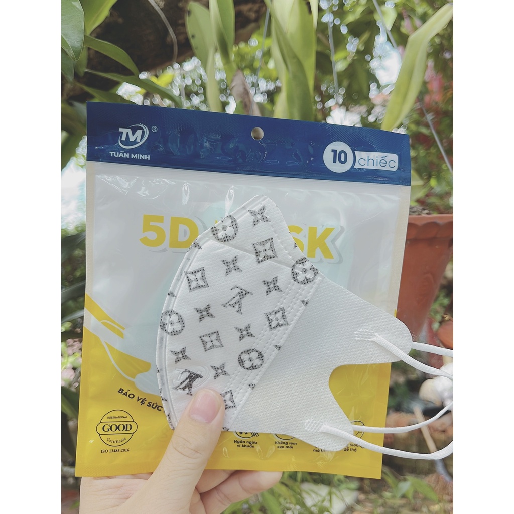 Sỉ 1 thùng  khẩu trang y tế 5D Tuấn Minh Chính Hãng kháng khuẩn Hottrend 2022, Thoáng Khí Không Đau Tai