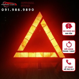 Bảng tam giác phản quang ô tô Phản Quang Cảnh Báo Khẩn Cấp Hình Tam Giác Cho Xe Hơi