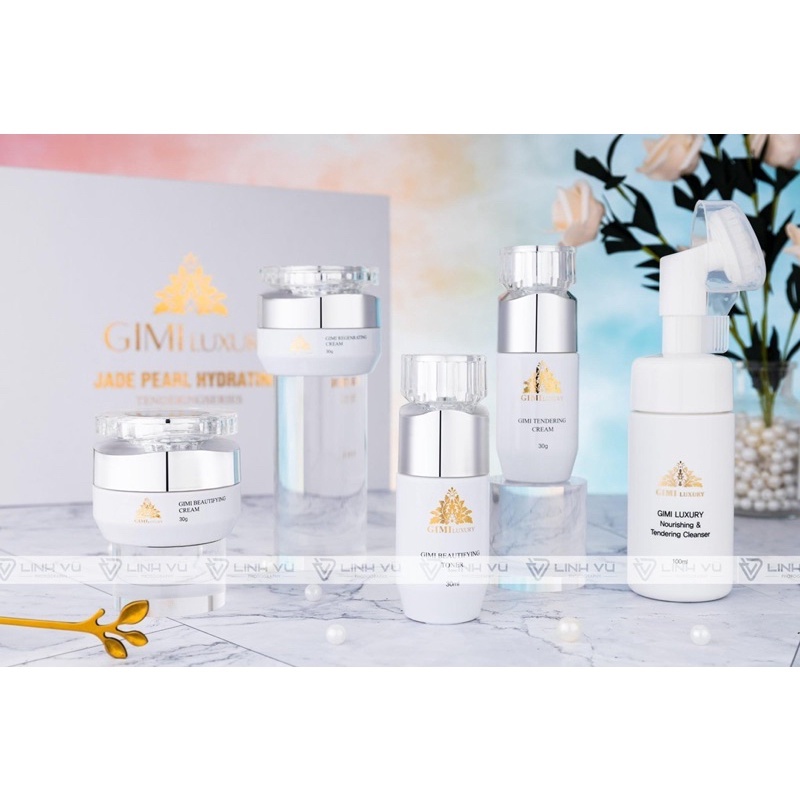 Bộ sản phẩm nám tàn nhang Gimi luxury chính hãng , Set 5 món gimi trắng da mờ nám -CiciLadyShop
