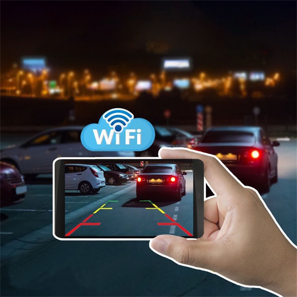 170°Camera Lùi Xe Ô Tô Không Dây Kết Nối WiFi Cho iPhone Android IOS