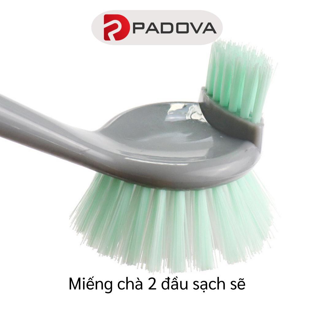 Cọ Chà Nồi, Bàn Chải Vệ Sinh Nhà Bếp, Phòng Tắm 2 Đầu Cán Dài PADOVA 9457