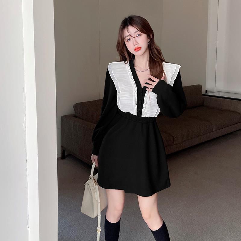 Đầm Thiết Kế Mới Cổ Chữ V Thời Trang Mùa Xuân Thu Dành Cho Nữ