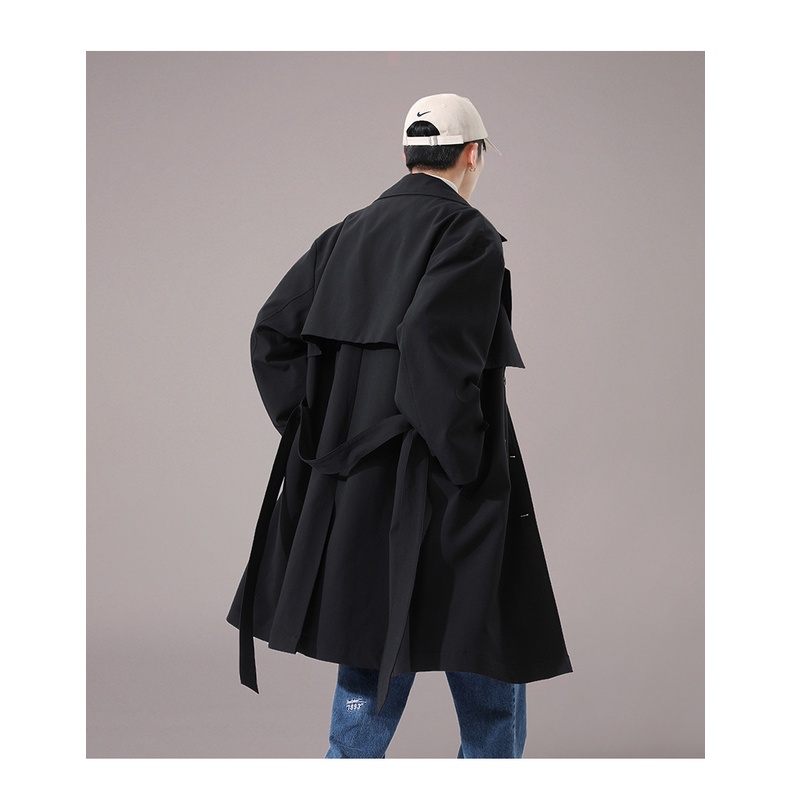 Áo Khoác Mangto Có Đai Dáng Dài Dành Cho Nam Chất Liệu Kaki Dạ Đẹp Và Cá Tính