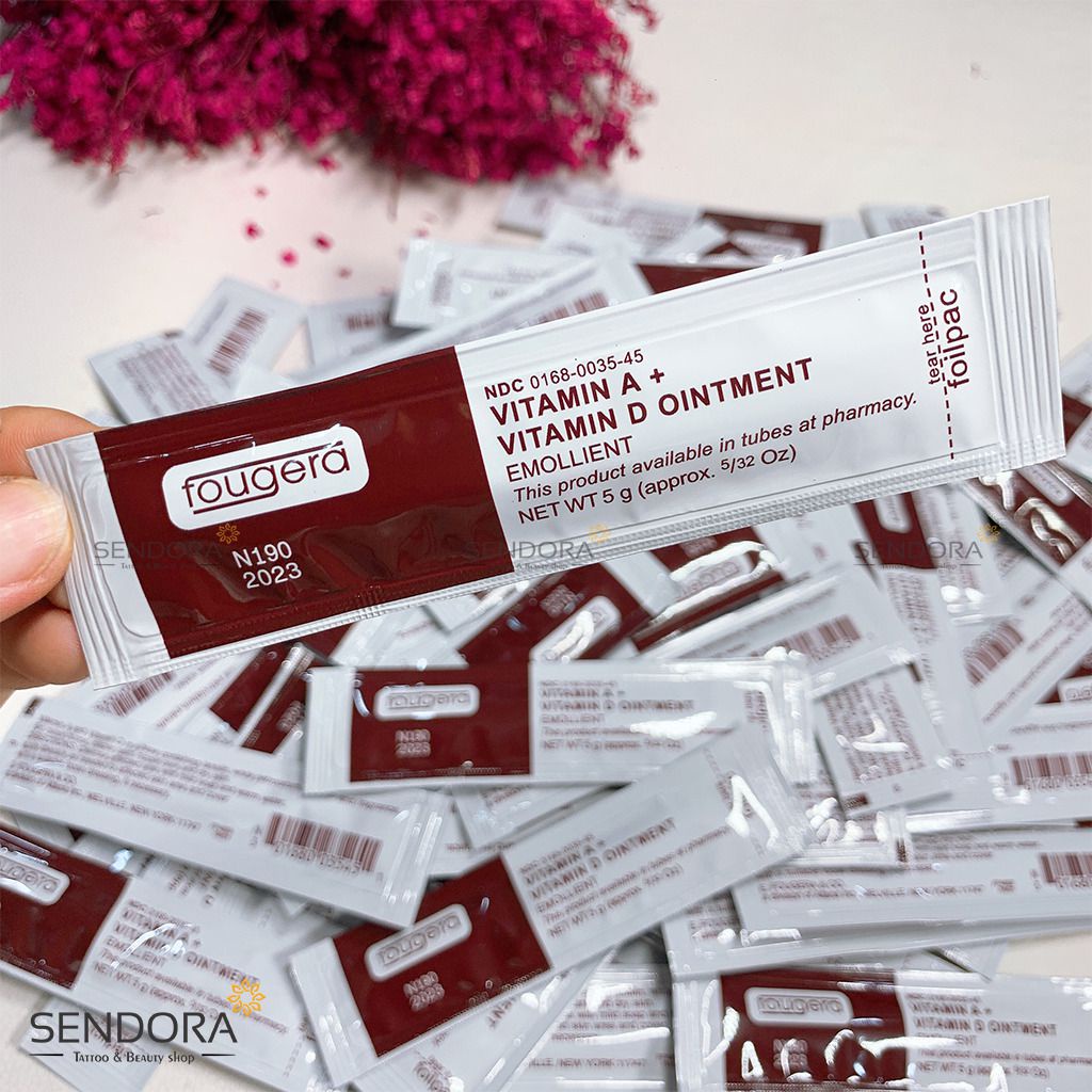 Kem dưỡng ẩm da Fougera Vitamin A&D Ointment chăm sóc phun môi mày xăm hình