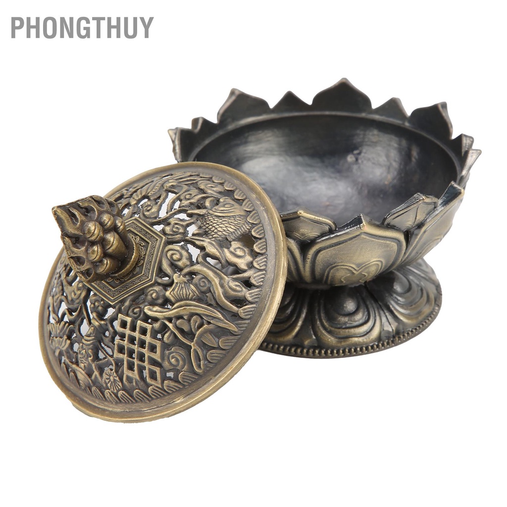 Đế Đốt Trầm Hương Bằng Đồng - Lư hương đốt trầm Chống Ăn Mòn Bền Bỉ Cổ Điển Trang Trí Nhà Cửa