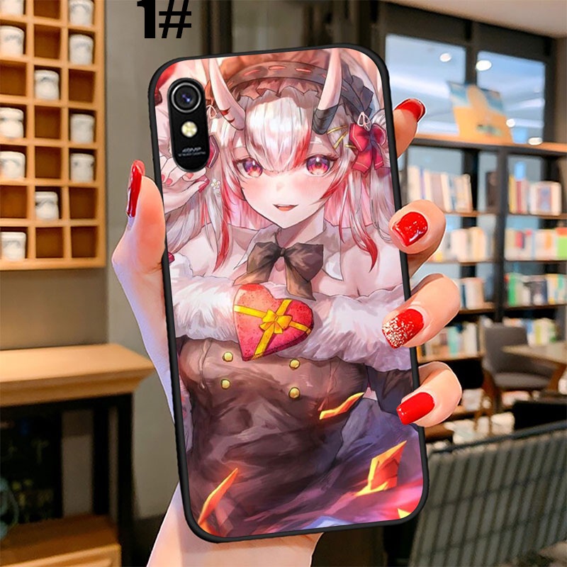 Ốp Điện Thoại Họa Tiết Hoạt Hình Nakiri Ayame Cho Xiaomi Redmi Note 9 Pro Max Prime 9T 9S 9C NFC 10A CZZ32