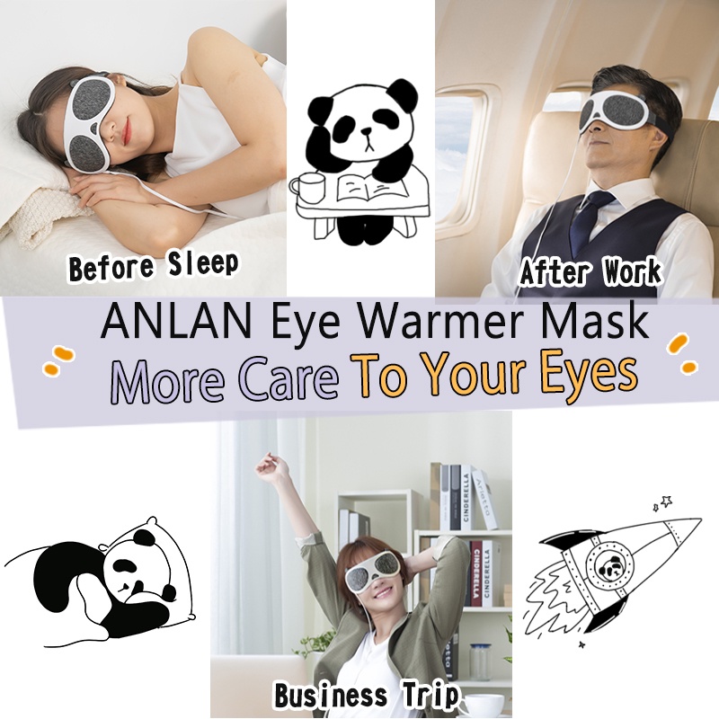 Máy Rung Mát Xa Mắt Mềm Mại Giúp Giảm Mệt Mỏi Và Quầng Thâm