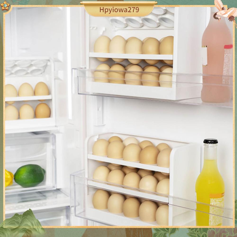 Ilikebag Giá đỡ trứng 3 lớp Hộp đựng gia đình Tủ lạnh cho nhà bếp