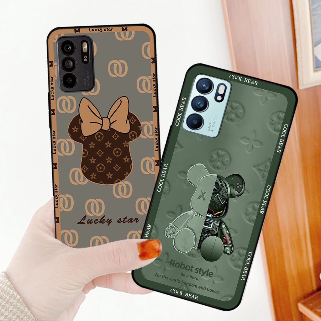 Ốp lưng Oppo Reno 6 4G / Reno 6Z 5G / Reno 6 Pro in hình bearbrick, kwas. ốp in hình bền đẹp