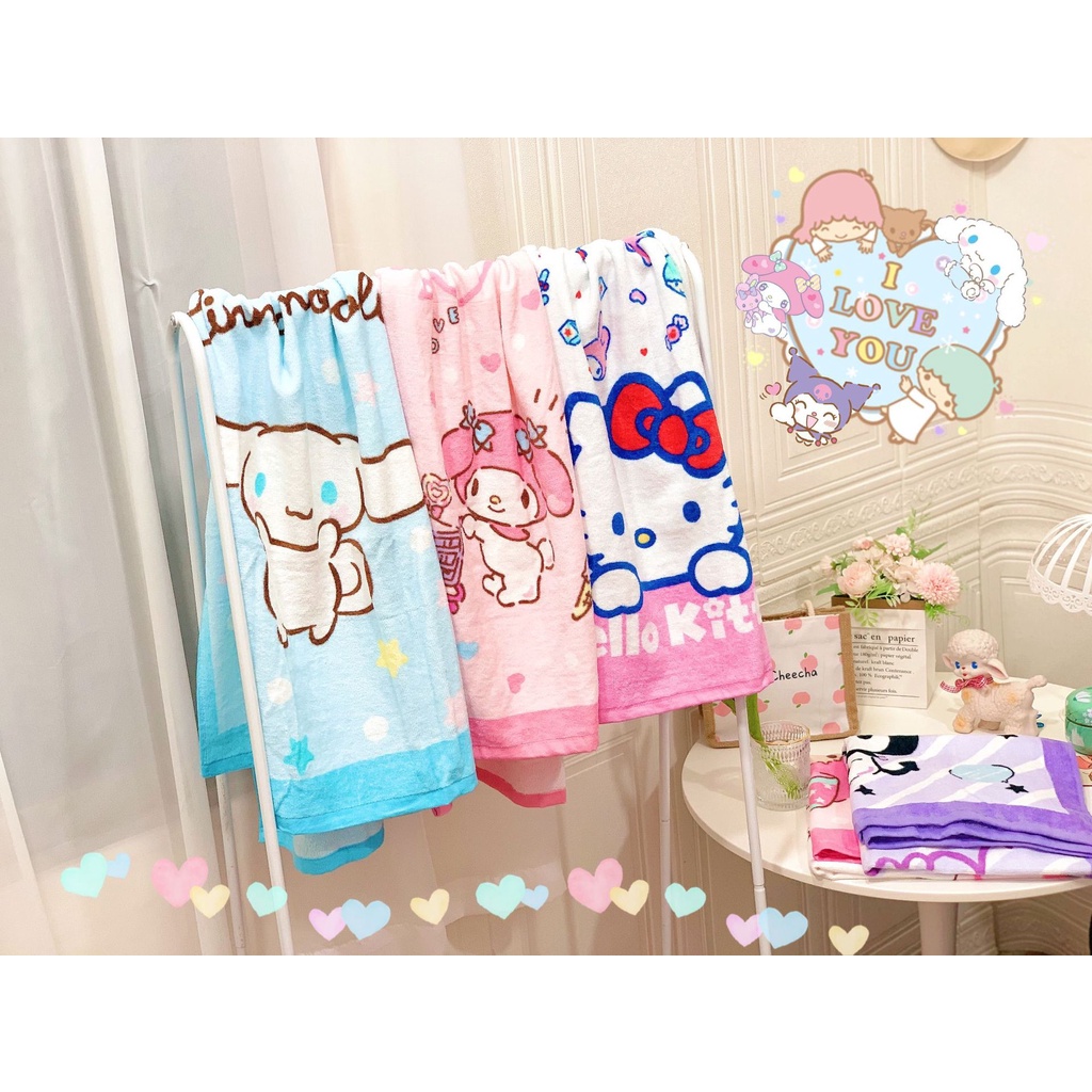 Khăn Tắm Cotton Tinh Khiết Thấm Hút Tốt Họa Tiết Hoạt Hình Cậu Bé Bút Chì Cho Bé