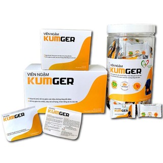 Kẹo Ngậm Ho Kumger hỗ trợ bổ phế, giảm ho, giảm đau họng (Hộp Lớn 100 Viên/Hộp)
