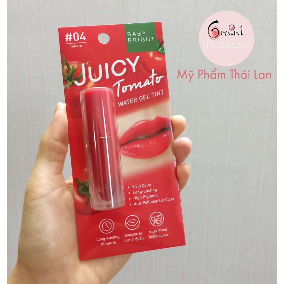 Son Tint Baby Bright Juicy Tomato Water Gel Tint Son Rẻ Đẹp Bền Màu