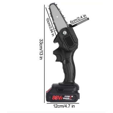 Thân máy cưa xích chạy pin ,cắt cành cây dùng chung chân pin makita
