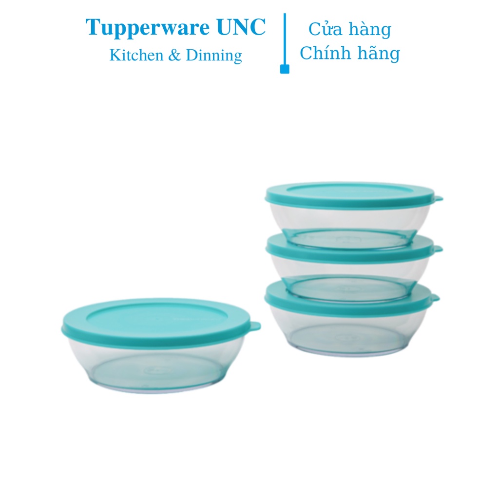  Bộ hộp Bảo quản thực phẩm Tupperware Clear Bowl 750ml 