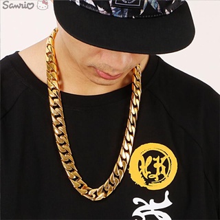 Vòng cổ Thép Titan Mạ Vàng 18k Phong Cách Hip Hop Thời Trang Cho Nam Nữ
