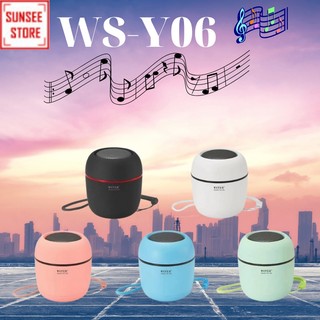 Loa bluetooth siêu nhỏ dễ thương WS-Y06, Loa Bluetooth Không Dây kèm dây treo và cáp sạc