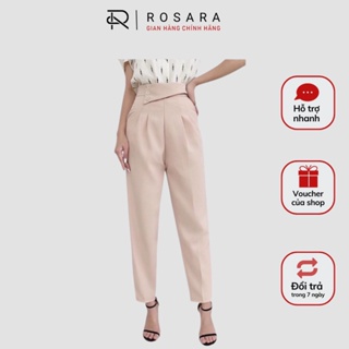 Quần baggy kiểu thời trang nữ 3 cúc 2 màu basic công sở Rosara SP109