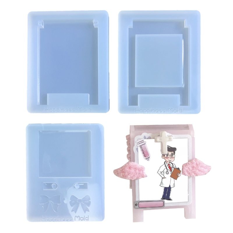 Khuôn Silicone Làm Mặt Dây Chuyền Hình Trái Tim DIY