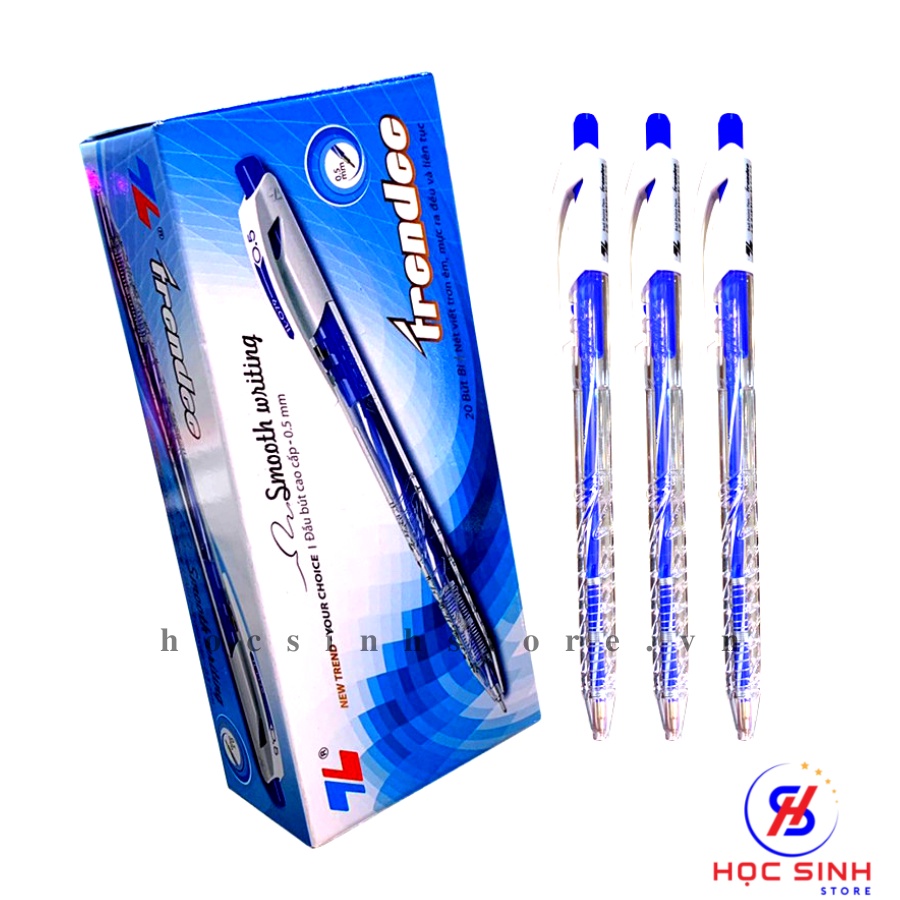 Hộp 20 cây bút bi Thiên Long ngòi 0.5mm TL079 ( Xanh, đỏ, đen )