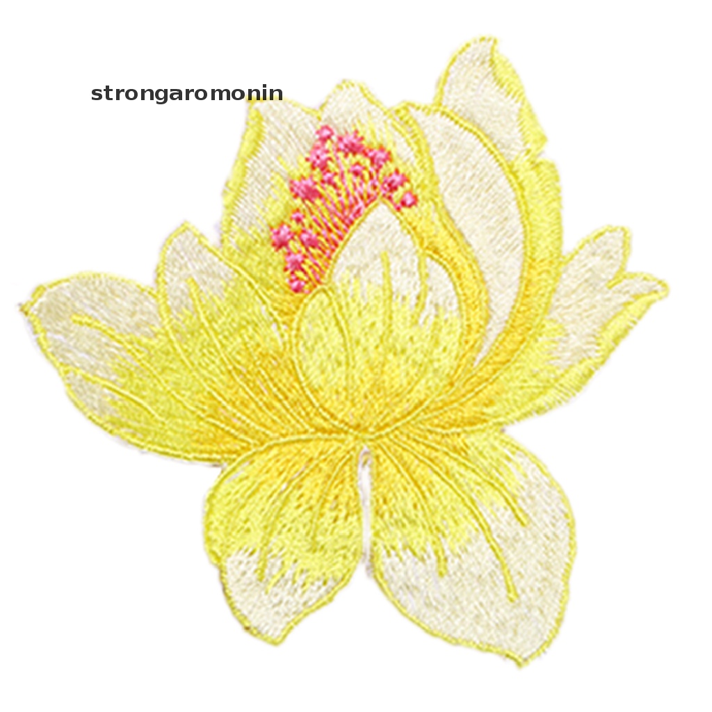 Sticker Ủi Thêu Hình Hoa Sen