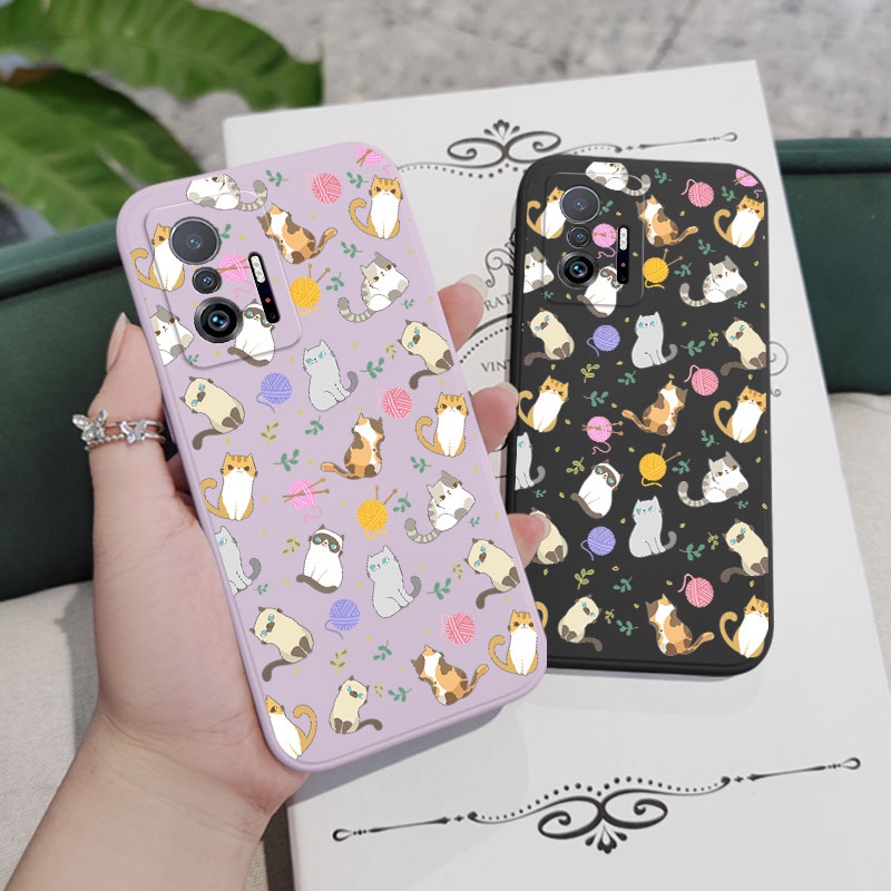 Ốp Điện Thoại Họa Tiết Mèo Đơn Giản Cho xiaomi mi 13t 12t 11t 10t pro lite mi 9t pro
