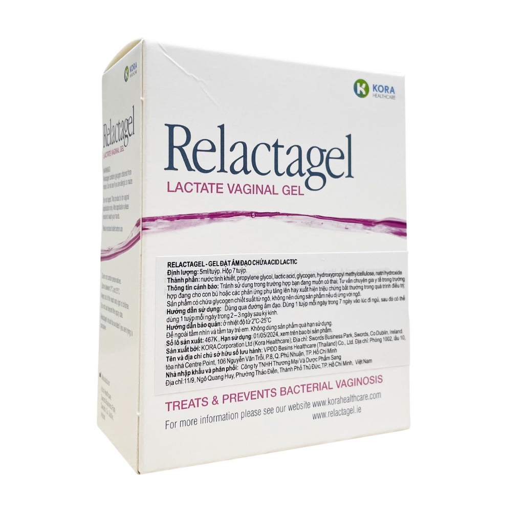 Relactagel® - Lactate Vaginal Gel chăm sóc vùng kín, khử mùi hôi